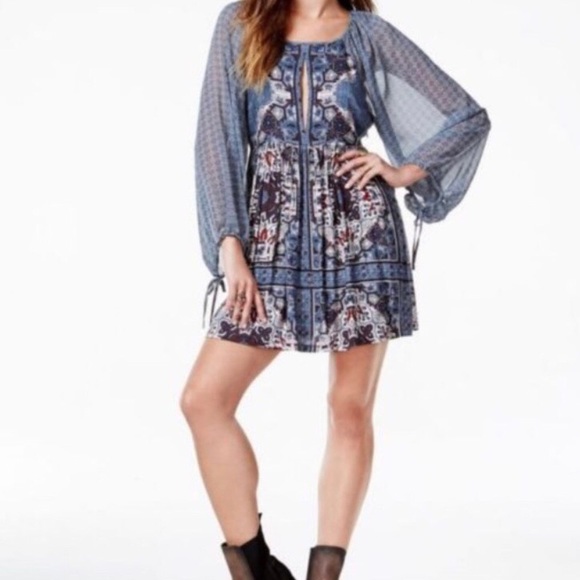 Free People Paisley Tunic Dress - Picture 1 of 4